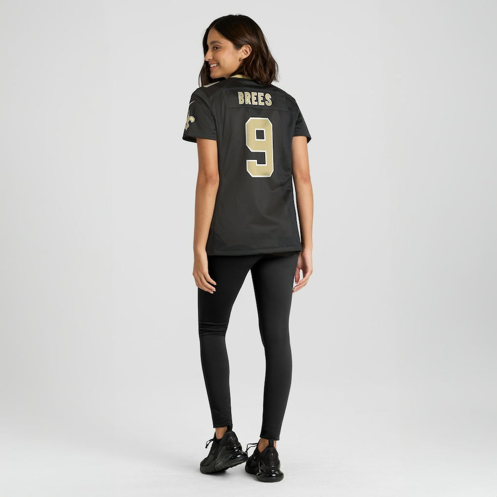 Drew Brees New Orleans Saints Women's Team Game Jersey Black - Nike