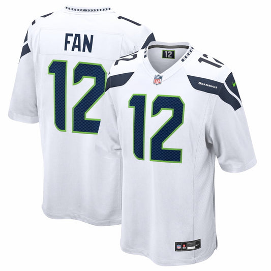 12s Seattle Seahawks Game Jersey - White | NFL Jerseys