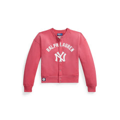Yankees Polo Ralph Lauren Women's Seasonal Knit Full-Snap Cardigan On Sale