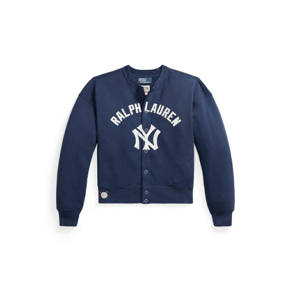 Yankees Polo Ralph Lauren Women's Seasonal Knit Full-Snap Cardigan Online