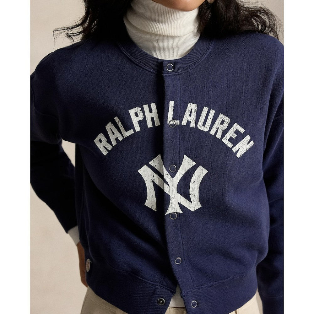 Yankees Polo Ralph Lauren Women's Seasonal Knit Full-Snap Cardigan Online
