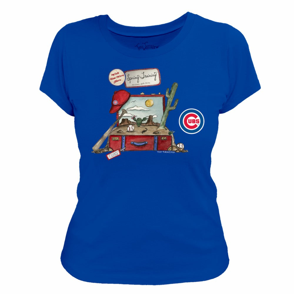 Chicago Cubs Tiny Turnip Women's 2026 Spring Training T-Shirt Lifestyle