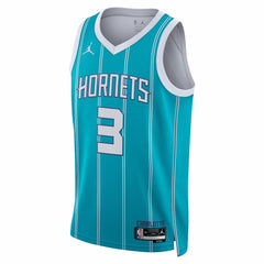 NBA - Coby White Charlotte Hornets Jordan Brand Unisex Swingman Jersey - Icon Edition - Teal