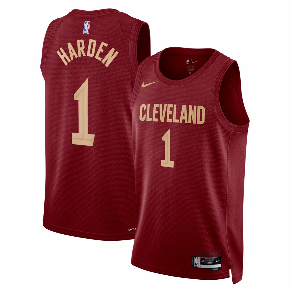Nike - James Harden Cleveland Cavaliers Unisex Swingman Jersey - Icon Edition - Wine