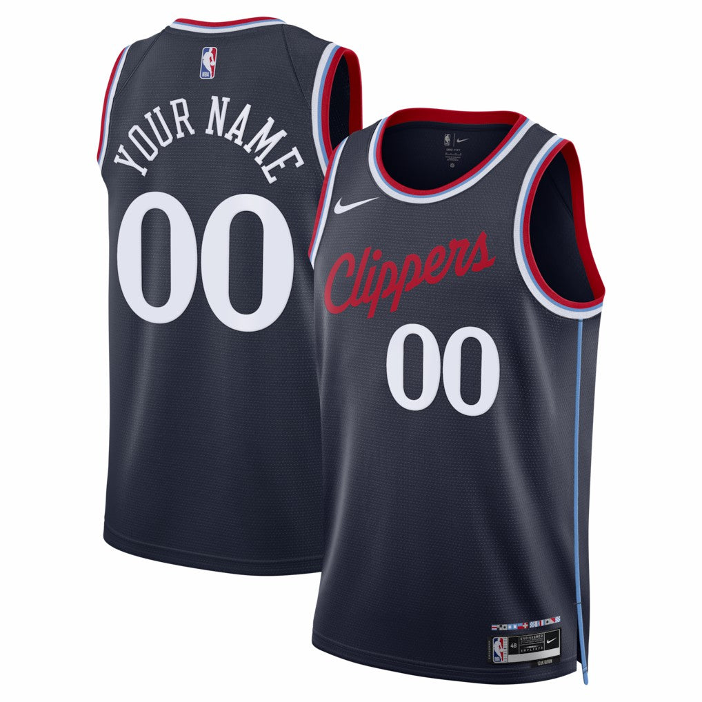 Nike - LA Clippers Unisex Swingman Custom Jersey - Icon Edition - Navy