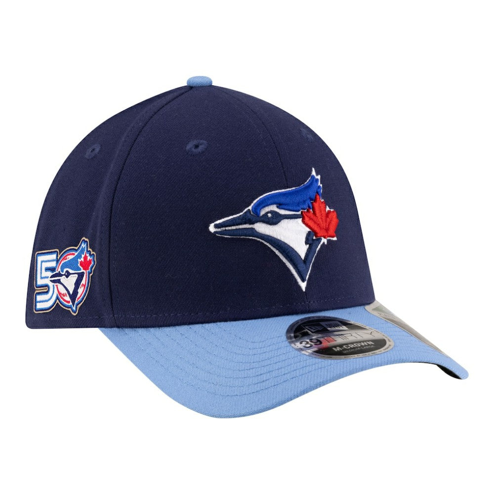 Toronto Blue Jays New Era 50th Season Player Replica 39THIRTY Flex Hat Lifestyle