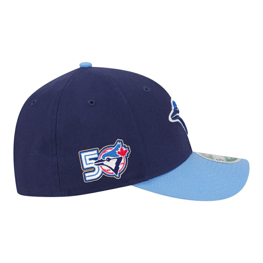 Toronto Blue Jays New Era 50th Season Player Replica Side Patch 9FORTY Adjustable Hat On Sale