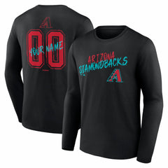 Arizona Diamondbacks  Hustle Personalized Name & Number Long Sleeve T-Shirt Clearance