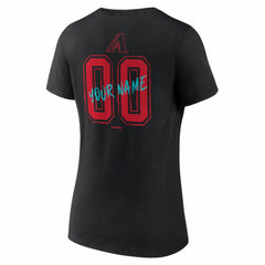 Arizona Diamondbacks Women's Hustle Personalized Name & Number V-Neck T-Shirt Lifestyle