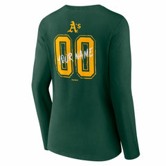 Athletics Women's Hustle Personalized Name & Number Long Sleeve V-Neck T-Shirt for sale