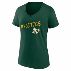 Athletics Women's Hustle Personalized Name & Number V-Neck T-Shirt for sale