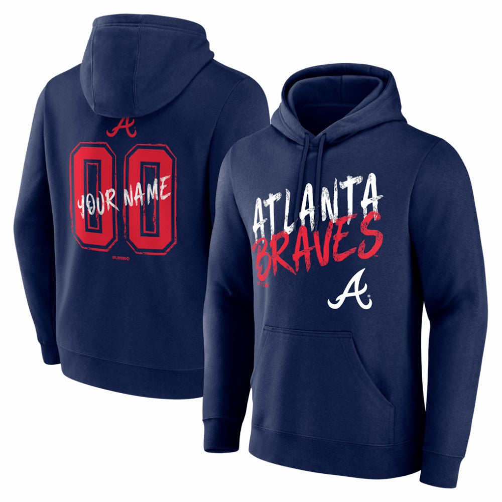 Atlanta Braves  Hustle Personalized Name & Number Hoodie Online