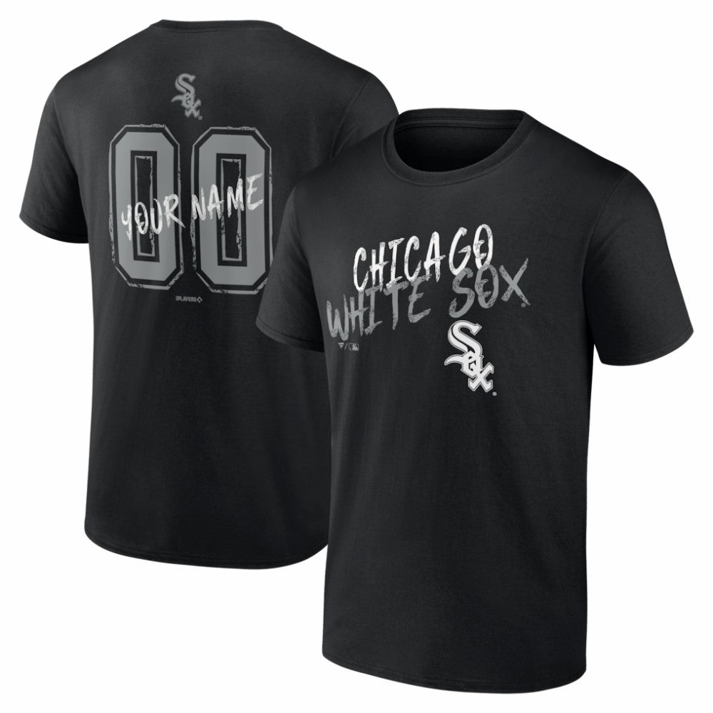 Chicago White Sox  Hustle Personalized Name & Number T-Shirt Lifestyle