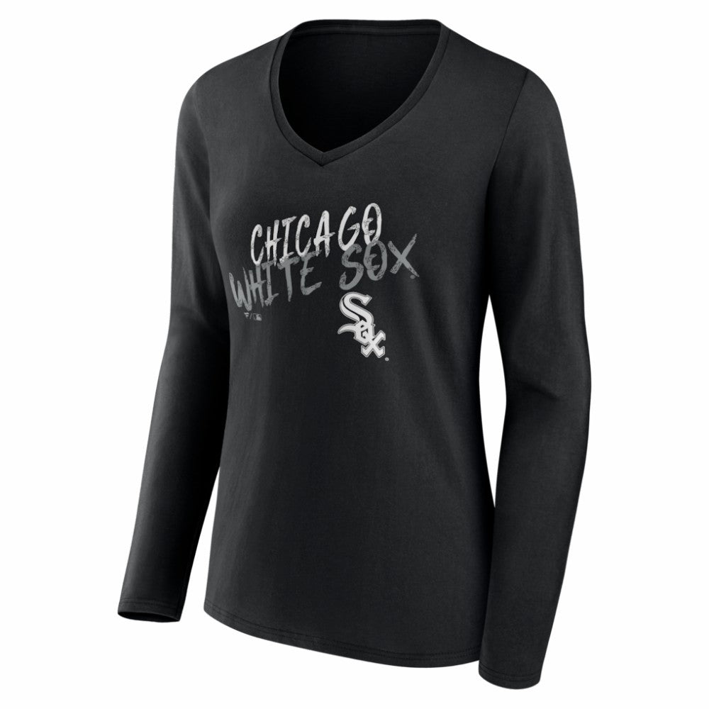 Chicago White Sox Women's Hustle Personalized Name & Number Long Sleeve V-Neck T-Shirt Online