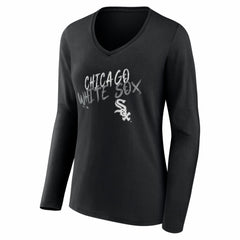 Chicago White Sox Women's Hustle Personalized Name & Number Long Sleeve V-Neck T-Shirt Online