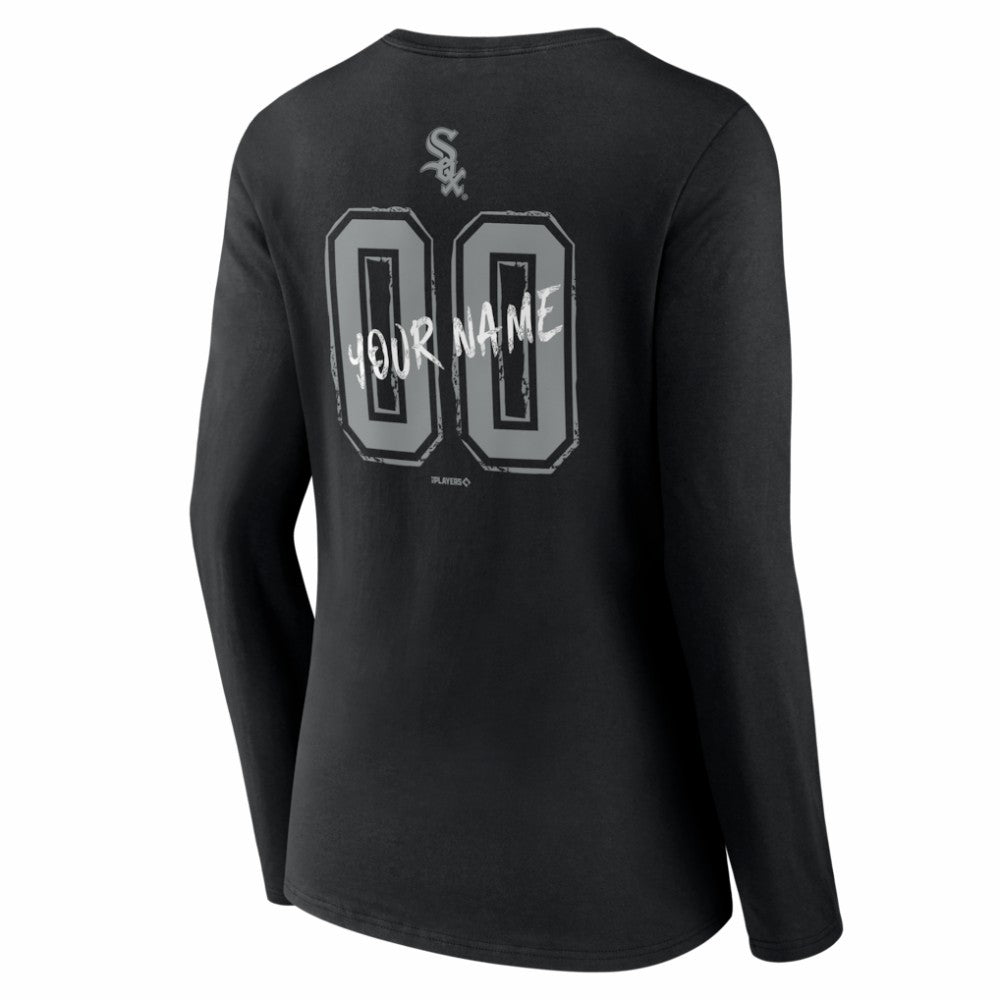 Chicago White Sox Women's Hustle Personalized Name & Number Long Sleeve V-Neck T-Shirt Online
