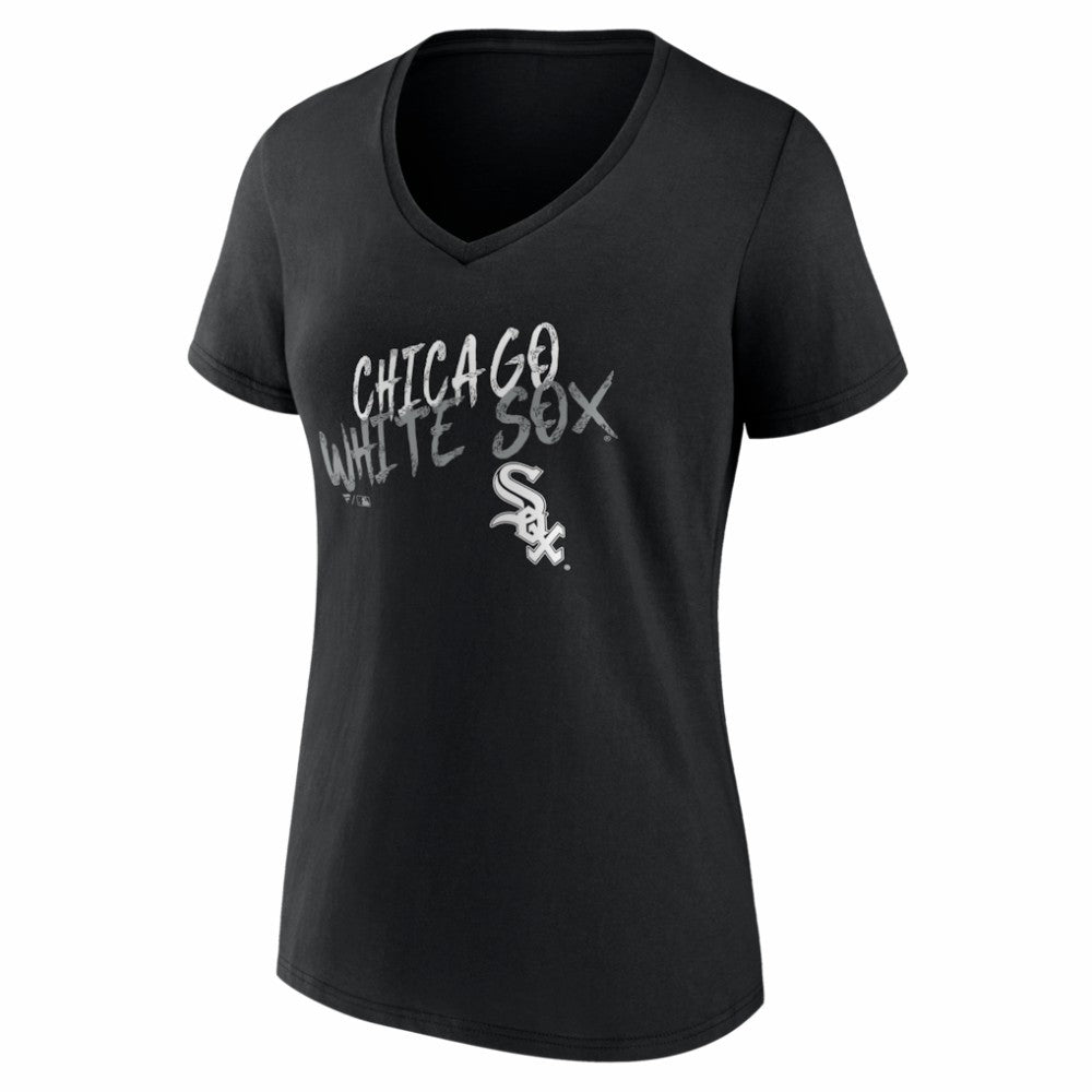 Chicago White Sox Women's Hustle Personalized Name & Number V-Neck T-Shirt Lifestyle