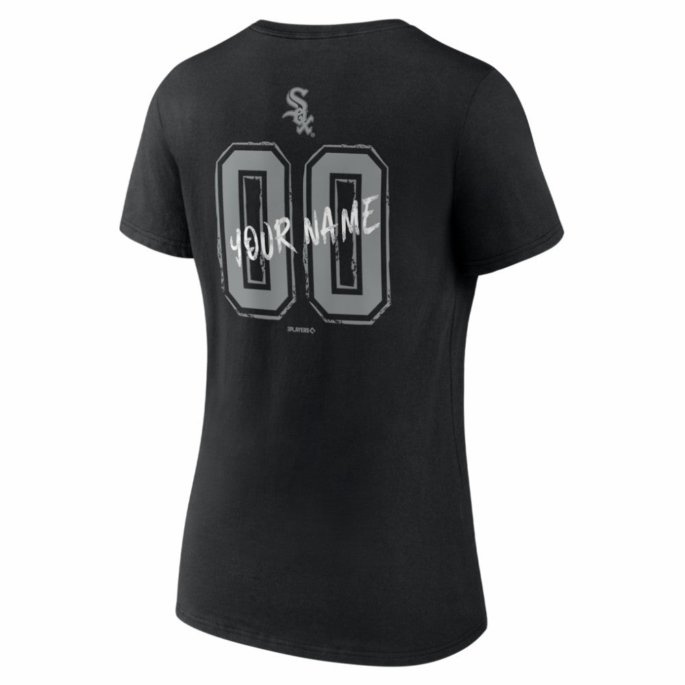 Chicago White Sox Women's Hustle Personalized Name & Number V-Neck T-Shirt Lifestyle
