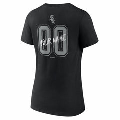 Chicago White Sox Women's Hustle Personalized Name & Number V-Neck T-Shirt Lifestyle