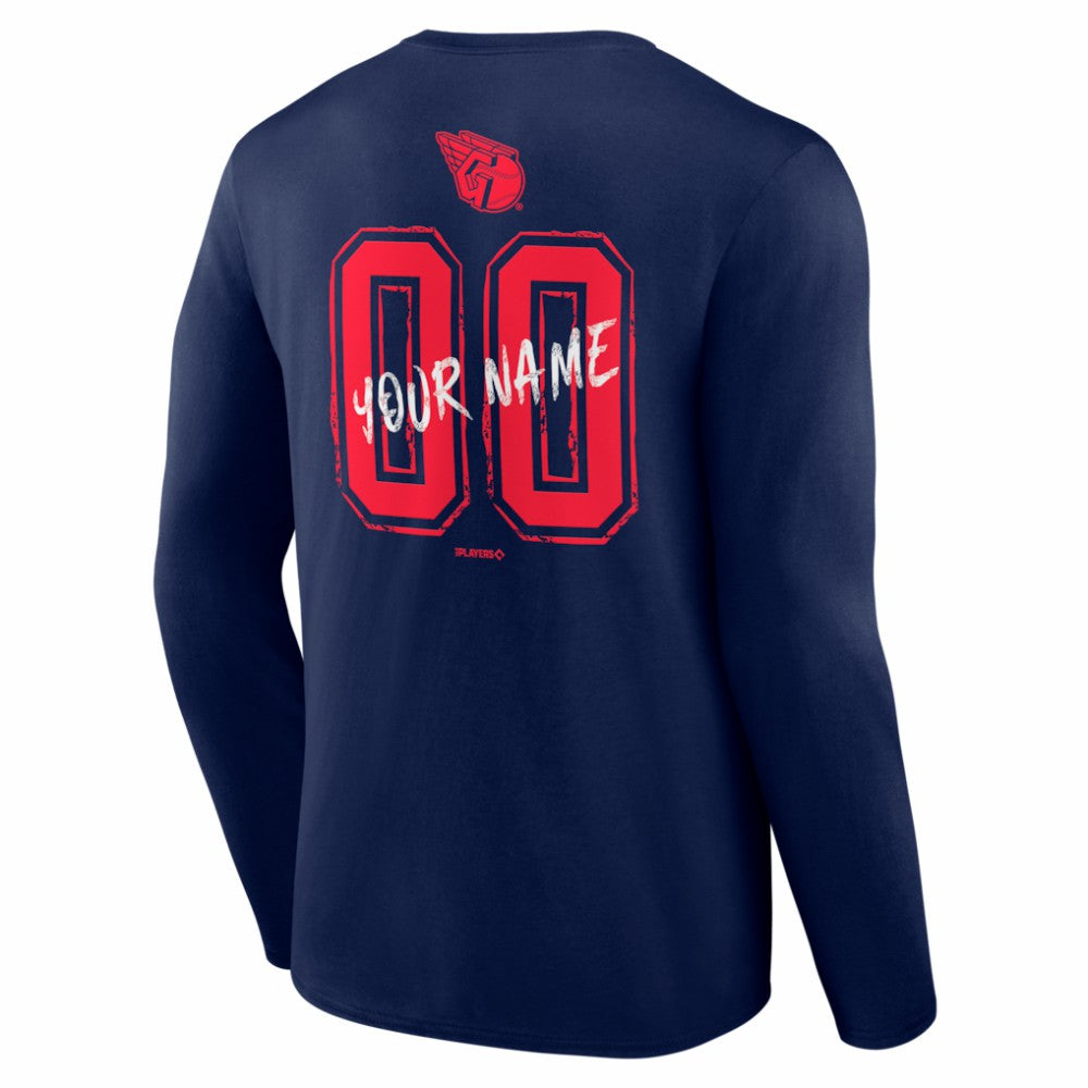 Cleveland Guardians  Hustle Personalized Name & Number Long Sleeve T-Shirt Sale