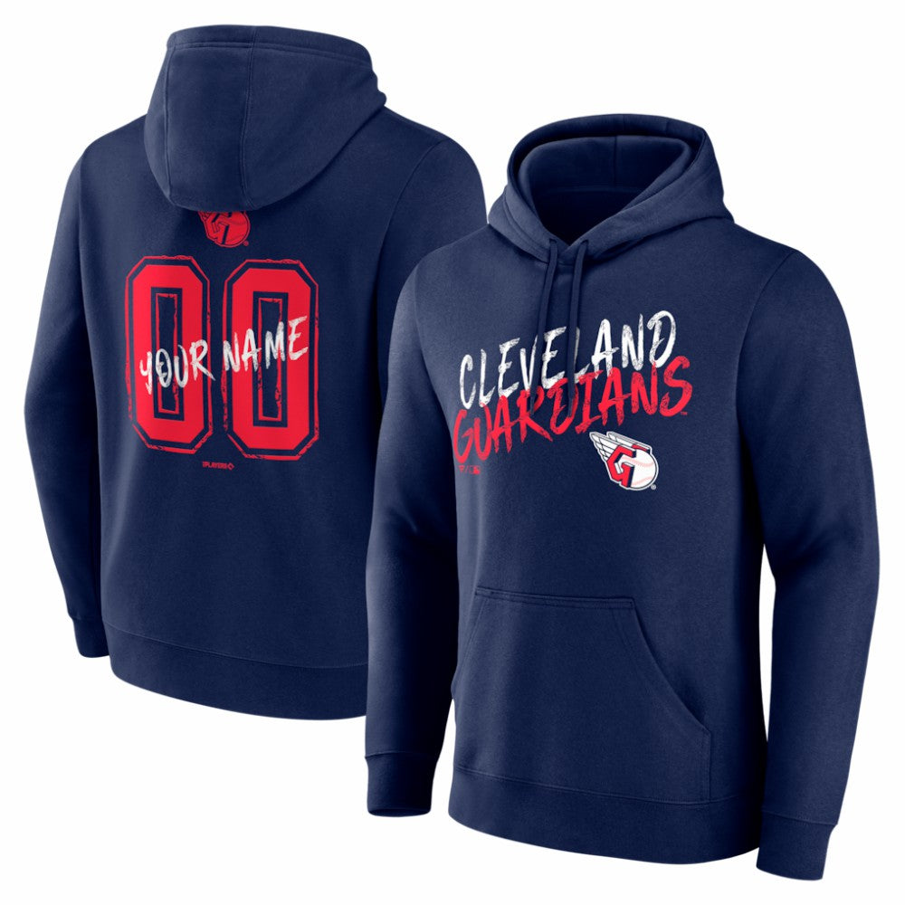 Cleveland Guardians  Hustle Personalized Name & Number Hoodie Lifestyle