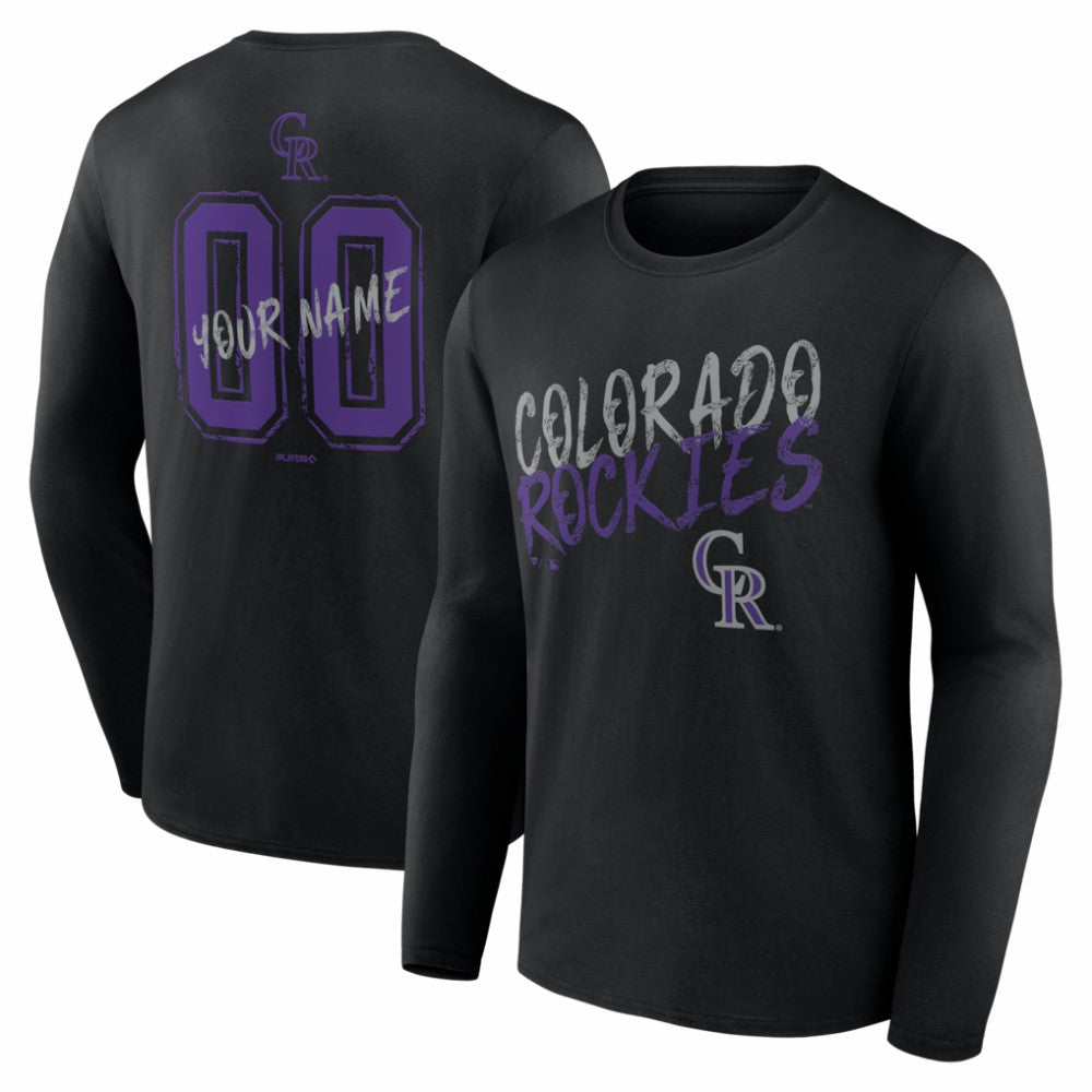 Colorado Rockies  Hustle Personalized Name & Number Long Sleeve T-Shirt Online