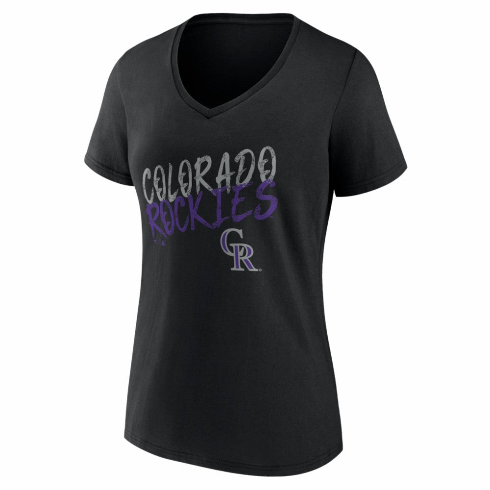 Colorado Rockies Women's Hustle Personalized Name & Number V-Neck T-Shirt discount