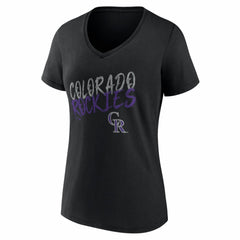 Colorado Rockies Women's Hustle Personalized Name & Number V-Neck T-Shirt discount