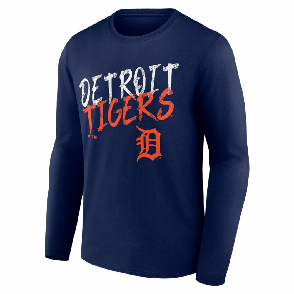 Detroit Tigers  Hustle Personalized Name & Number Long Sleeve T-Shirt Clearance