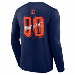 Detroit Tigers  Hustle Personalized Name & Number Long Sleeve T-Shirt Clearance