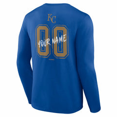 Kansas City Royals  Hustle Personalized Name & Number Long Sleeve T-Shirt for sale