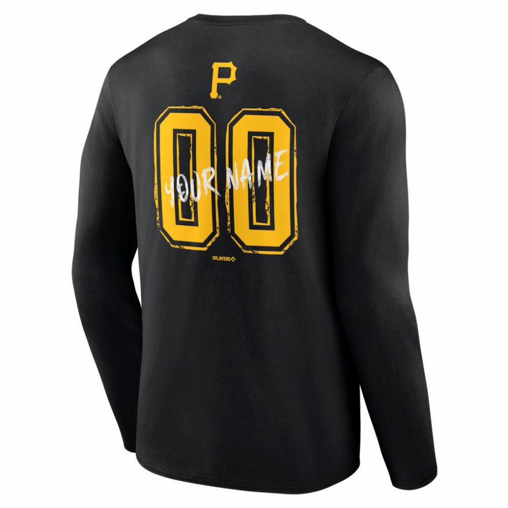 Pittsburgh Pirates  Hustle Personalized Name & Number Long Sleeve T-Shirt Clearance