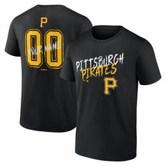 Pittsburgh Pirates  Hustle Personalized Name & Number T-Shirt Clearance