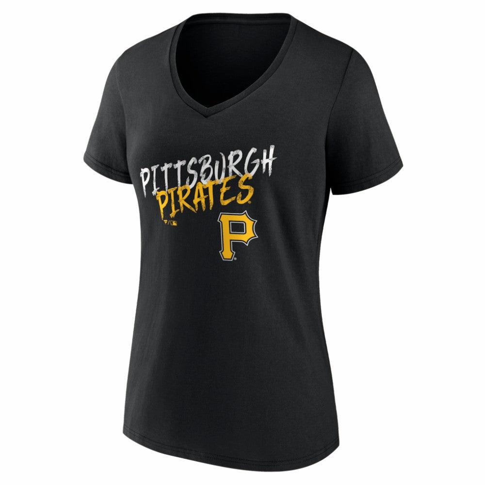 Pittsburgh Pirates Women's Hustle Personalized Name & Number V-Neck T-Shirt Online