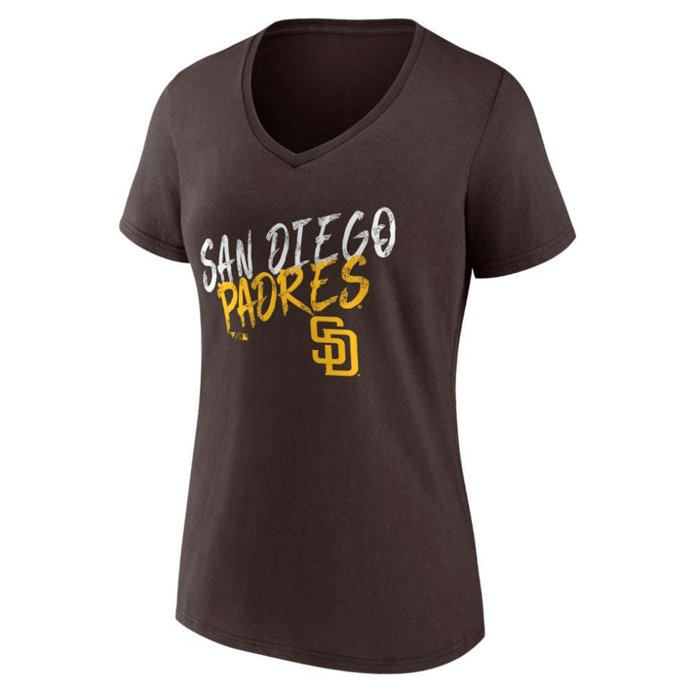San Diego Padres Women's Hustle Personalized Name & Number V-Neck T-Shirt discount