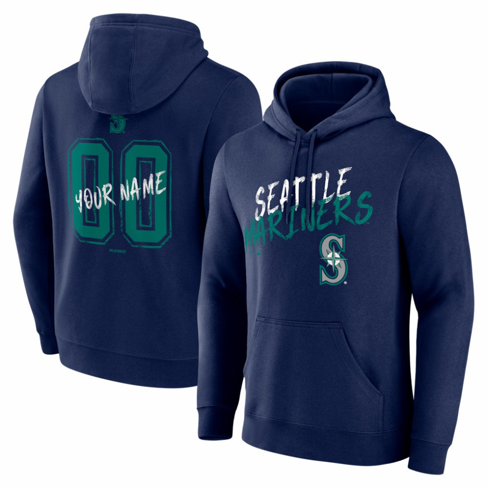 Seattle Mariners  Hustle Personalized Name & Number Hoodie for sale