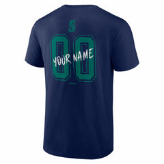 Seattle Mariners  Hustle Personalized Name & Number T-Shirt for sale
