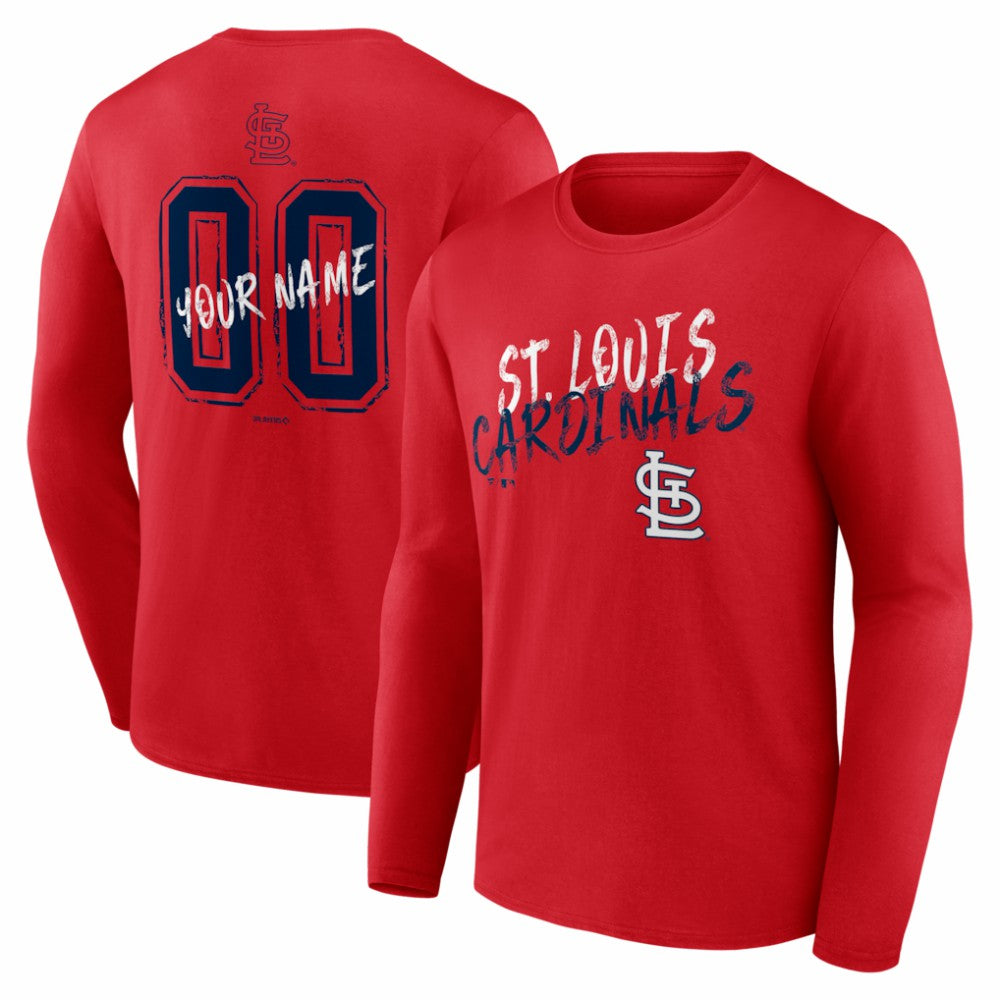 St. Louis Cardinals  Hustle Personalized Name & Number Long Sleeve T-Shirt Online