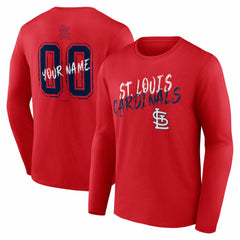 St. Louis Cardinals  Hustle Personalized Name & Number Long Sleeve T-Shirt Online