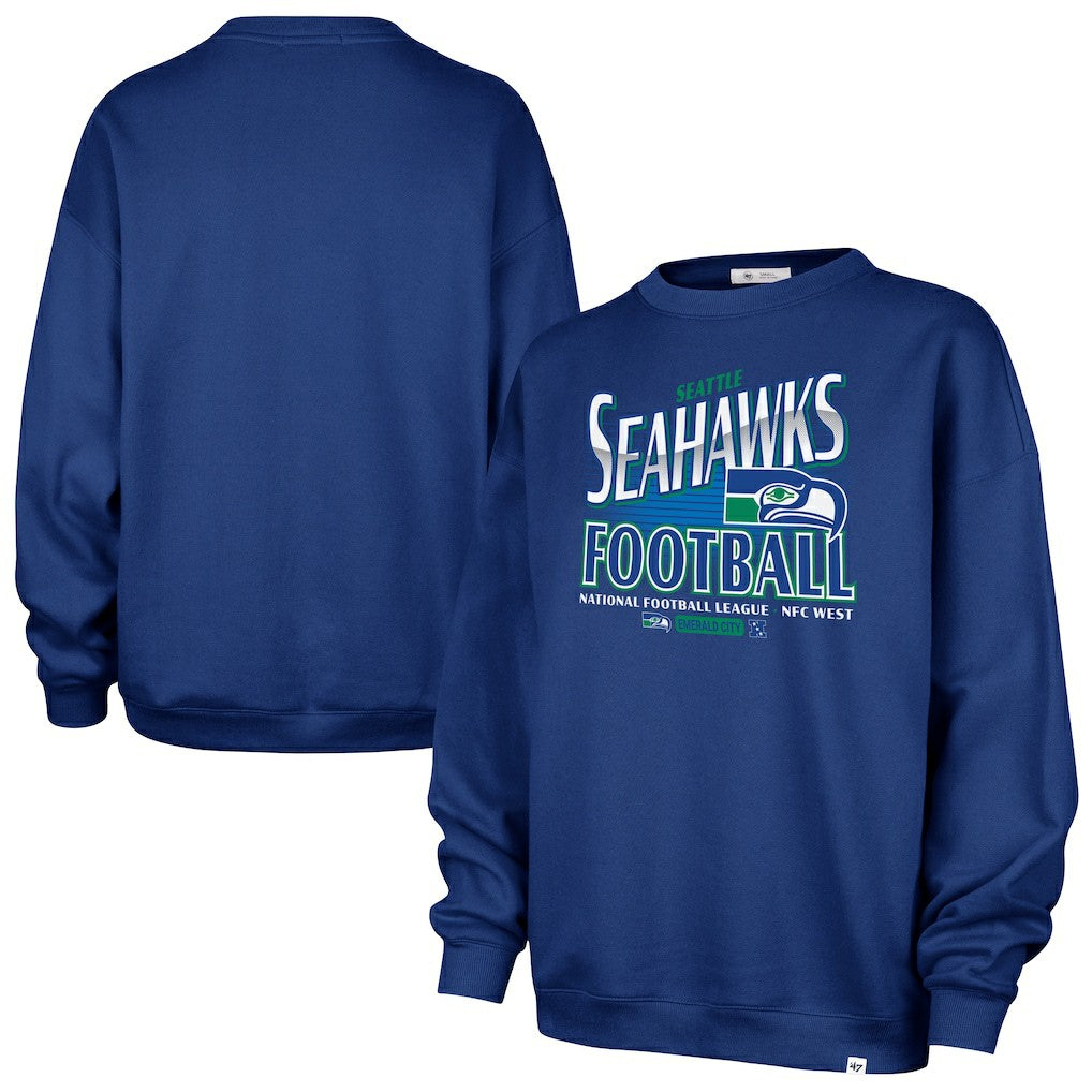 Seattle Seahawks '47 Women's Regional Oversized Sweatshirt College Navy - 47 brand