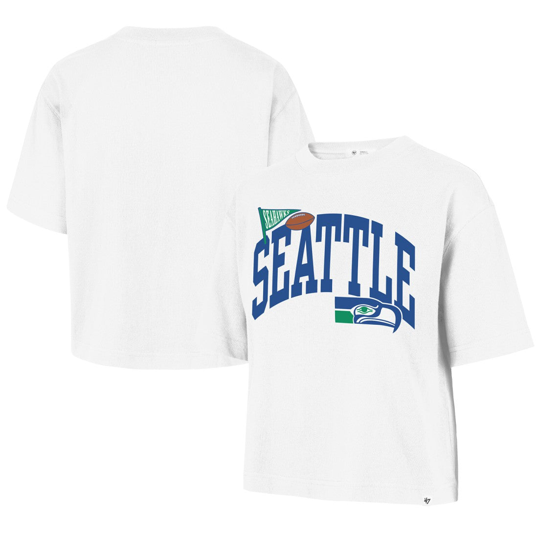 Seattle Seahawks '47 Women's Reed City T-Shirt White - 47 brand