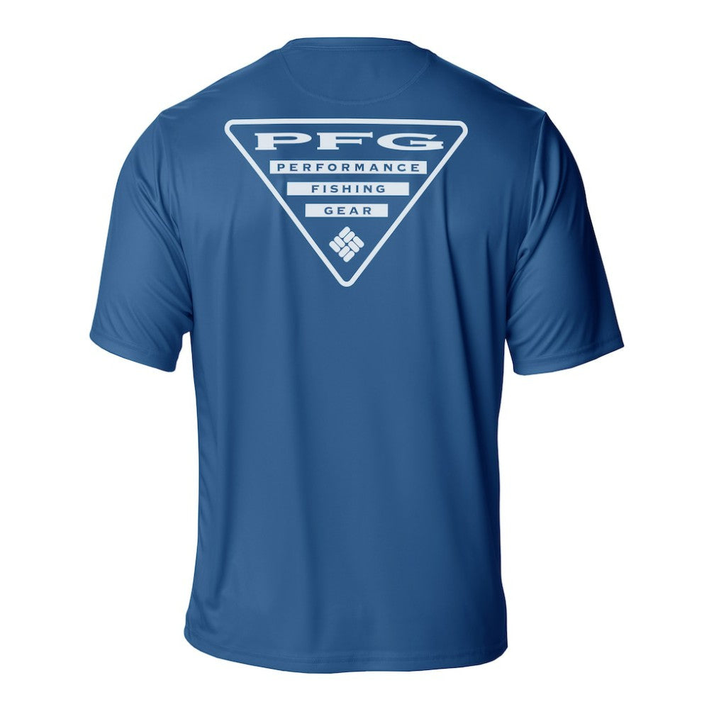 New York Rangers Columbia PFG Terminal Tackle Omni-Shade T-Shirt Blue