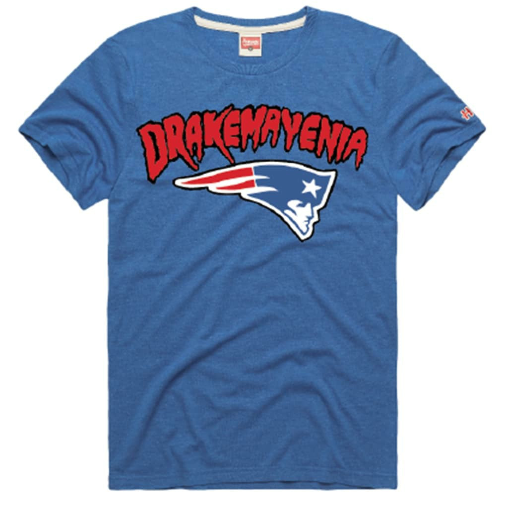 Drake Maye New England Patriots Homage Unisex Drakemayenia Tri-Blend T-Shirt Royal - NFL