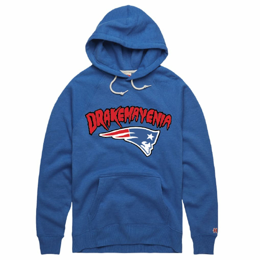 Drake Maye New England Patriots Homage Unisex Drakemayenia Tri-Blend Hoodie Royal - NFL