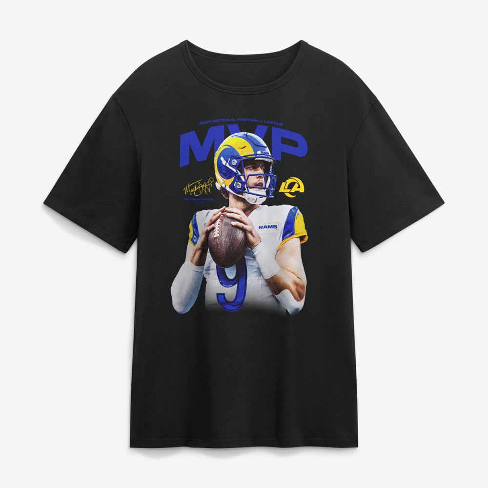Matthew Stafford Los Angeles Rams 2025 NFL MVP T-Shirt Black - NFL