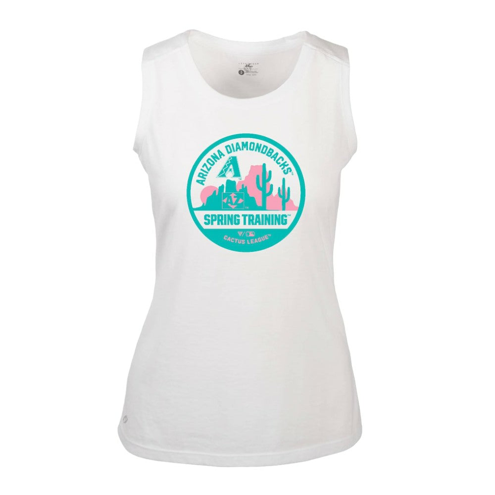 Arizona Diamondbacks Levelwear Women's Macy Spring Training Badge Bold Tank Top Sale