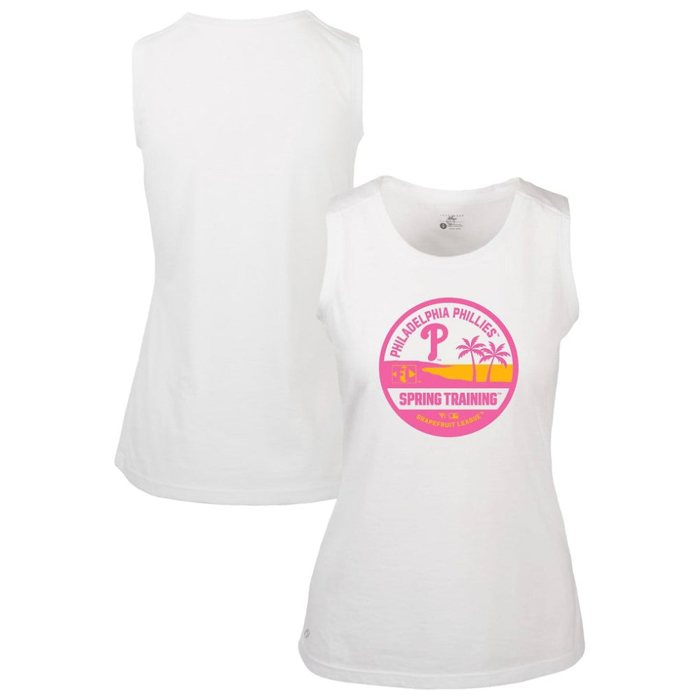Philadelphia Phillies Levelwear Women's Macy Spring Training Badge Bold Tank Top for sale