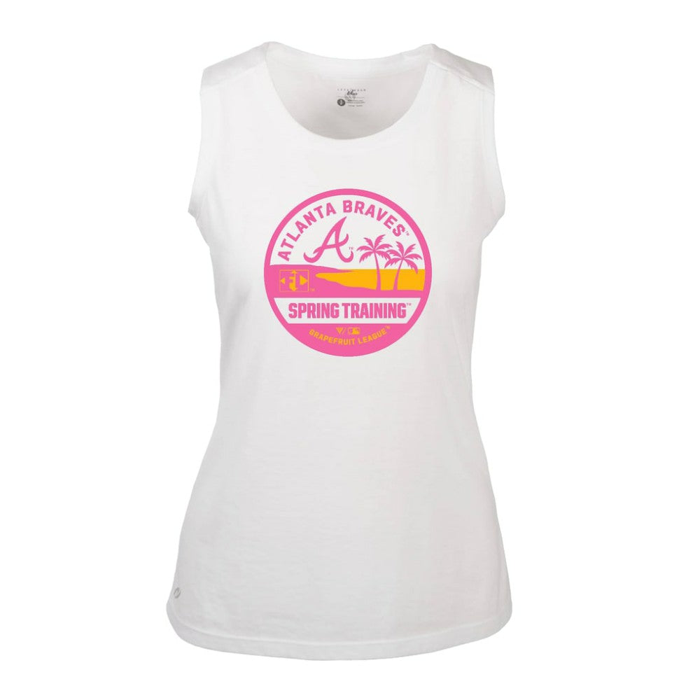 Atlanta Braves Levelwear Women's Macy Spring Training Badge Bold Tank Top for sale