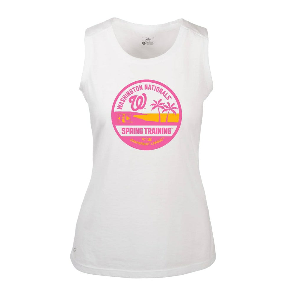 Washington Nationals Levelwear Women's Macy Spring Training Badge Bold Tank Top discount