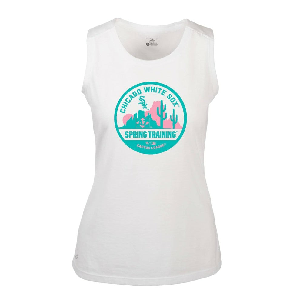 Chicago White Sox Levelwear Women's Macy Spring Training Badge Bold Tank Top Lifestyle